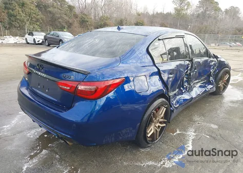 2019 Infiniti Q50 3.0T Red Sport 400 z USA, uszkodzony, nr VIN JN1FV7AR3KM800629